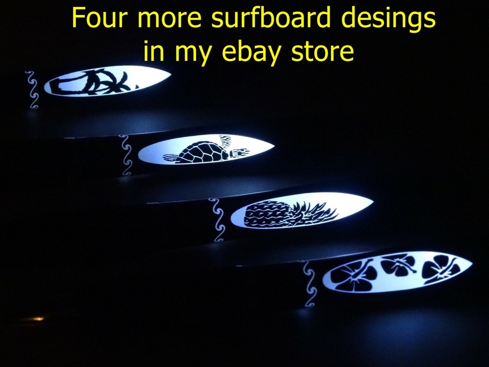 New Lighted Surfboard ink pen ! Pineapple design