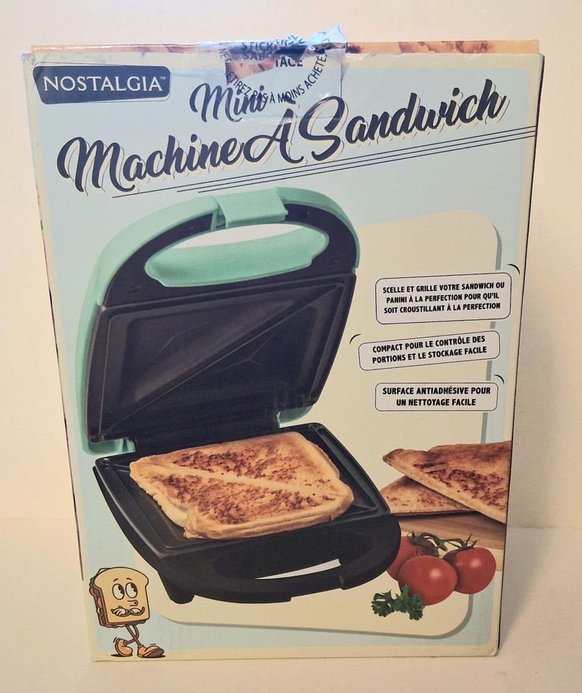 Nostalgia Mini Sandwich Maker. BNIB!