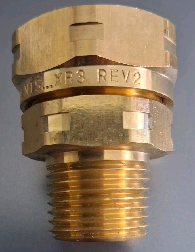 NEW Gastite XR3FTG-8 FlashShield Brass 1/2" Straight Male Pipe Adapter Fitting