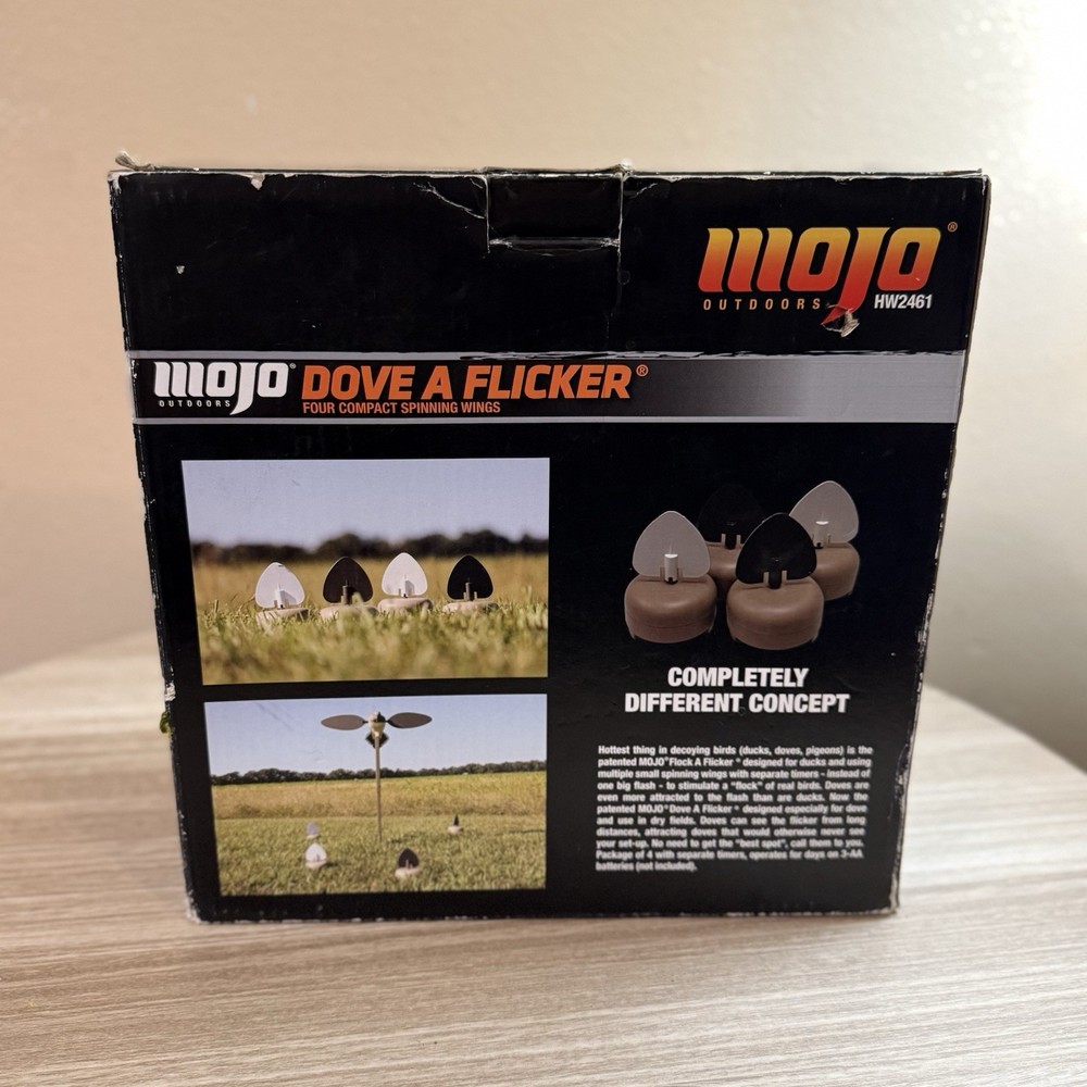 Mojo Decoys Dove A Flickers 4 Units Includes Box