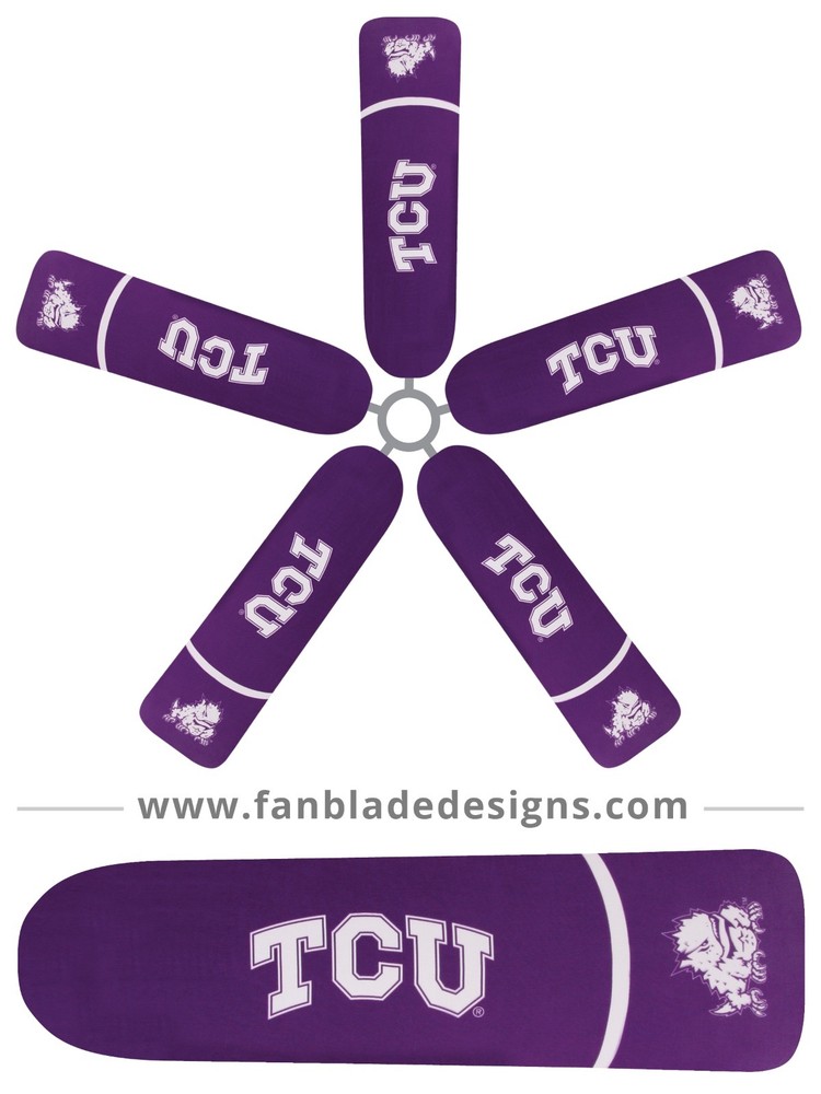Texas Christian University Ceiling Fan Blade Covers