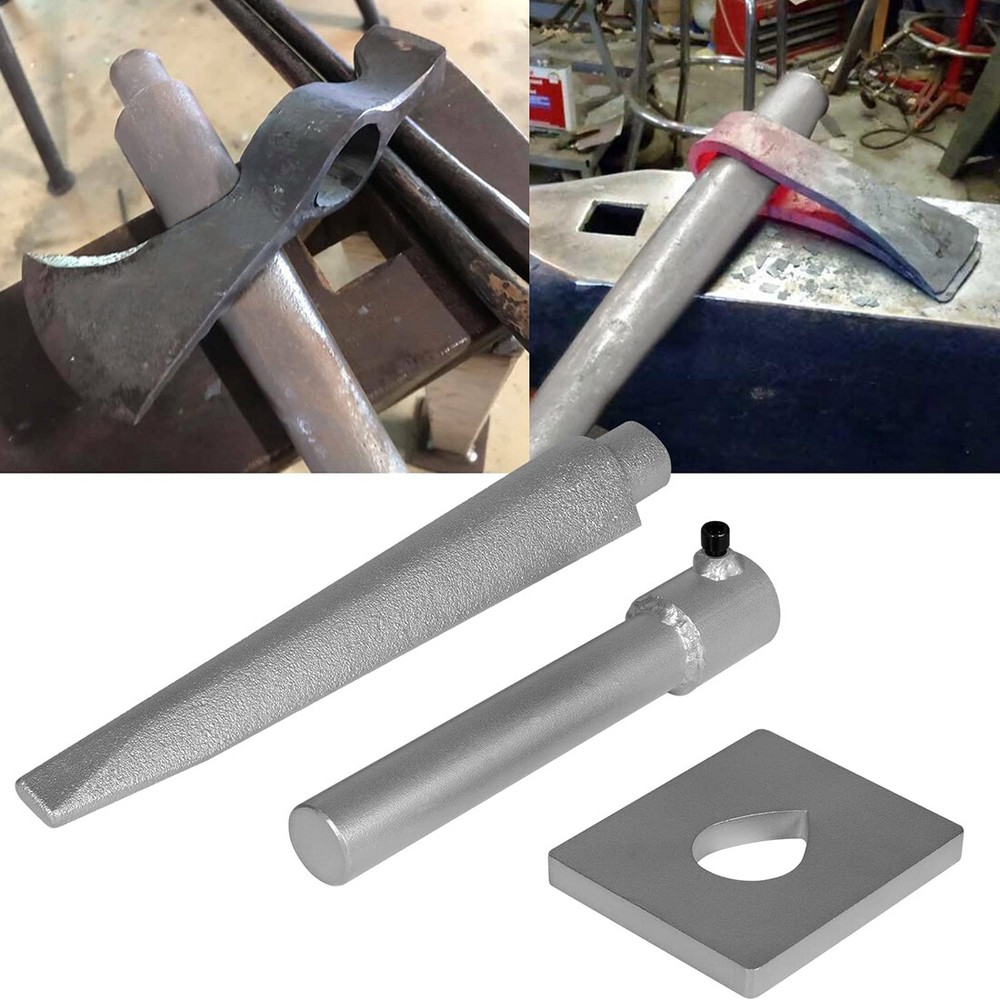 Tomahawk Eye Drift/Mandrel Blacksmith Tool Includes Drift Holder and Plate