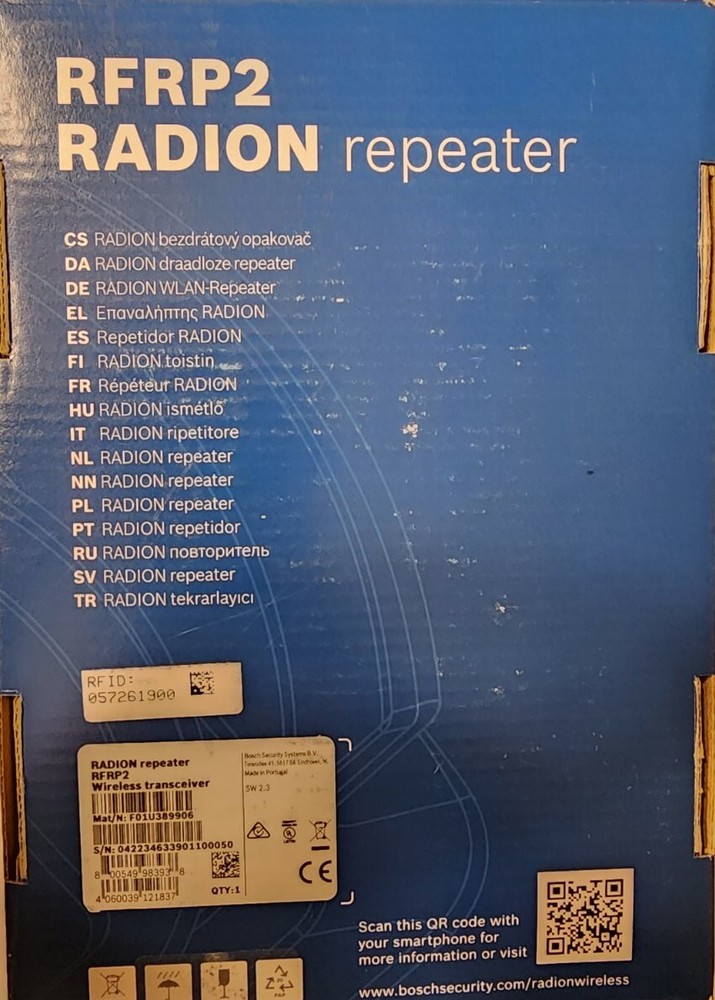 Bosch Rfrp2 Radion Repeater