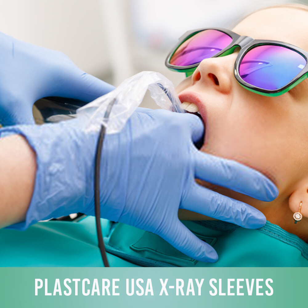 500 Disposable Plastic Digital X-Ray Sensor Cover Barrier Sleeves (8" x 1 3/8")