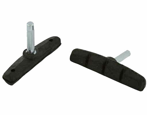 ORIGINAL! 70MM BRAKE SHOES POST MOUNT BLACK.