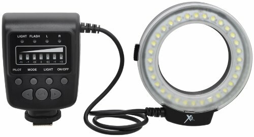 Xit XTLMRUN Pro Series Universal 2-In-1 LED Macro Ring Light (Black)