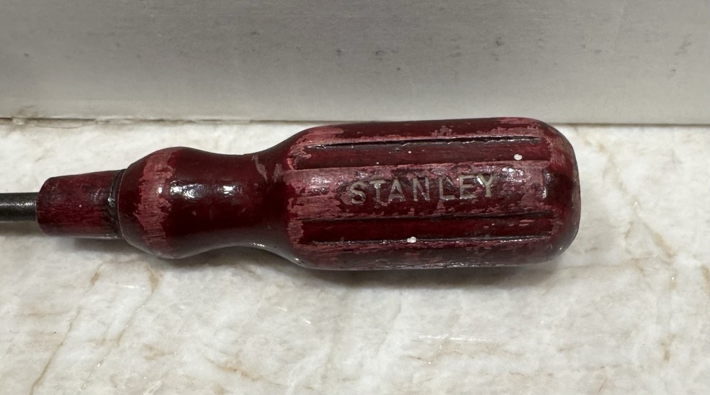 Vintage Stanley Wood Handle Phillips Screwdriver