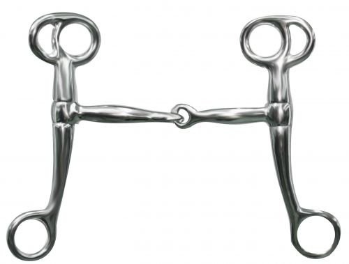 Showman Chrome Plated Tom Thumb Bit w/ 6.25" Cheeks