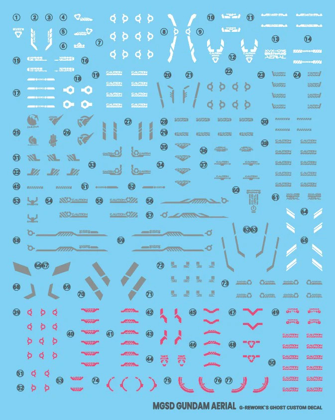 G-Rework Water Decal For MGSD Aerial - US