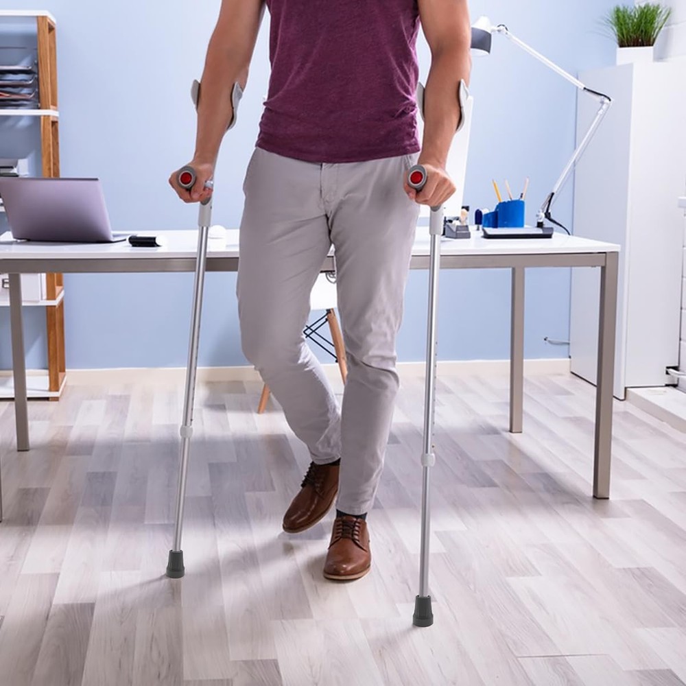 4 Pack Replacement Cane Tips, Rubber Tips for Canes, 4, 4 Black-a