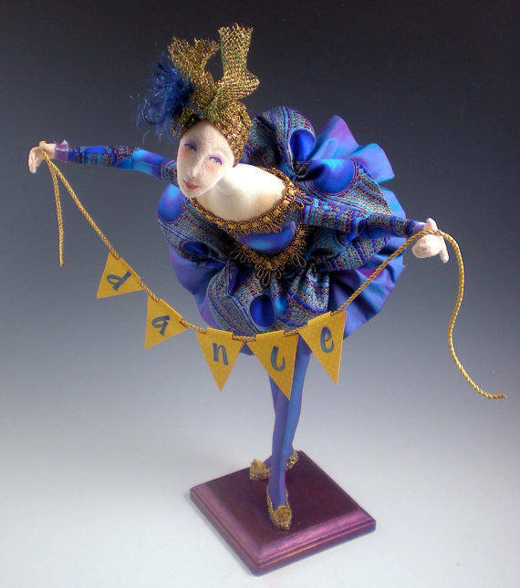 Cloth Art Doll Pattern Class Tutorial "I Hope You Dance" by Cindee Moyer