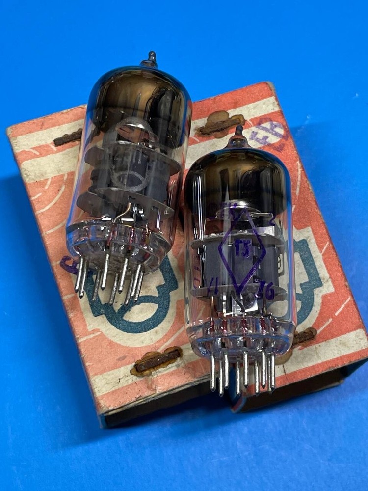 2 pcs 6N23P-EV (6922, E88CC, E7106, ECC868) DOUBLE TRIODE / SILVER GRID / NEW /
