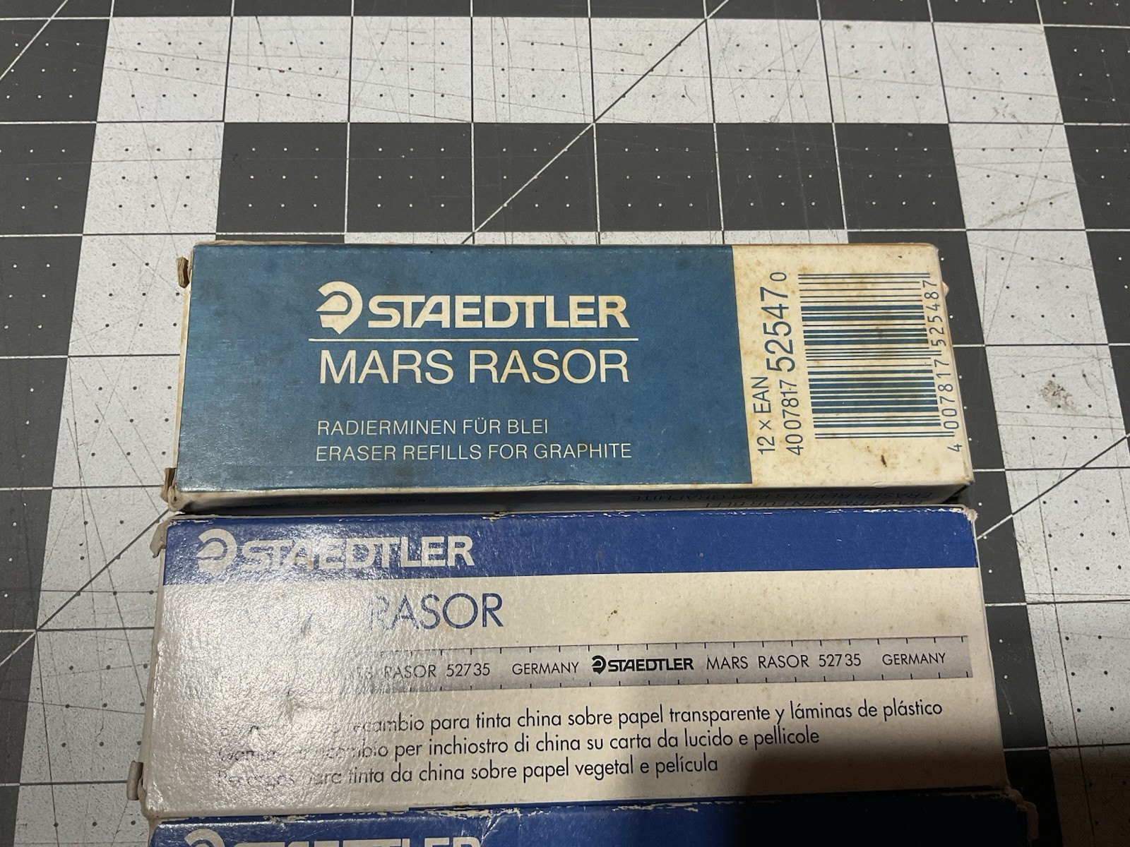 STAEDTLER MARS RASOR | Eraser Refills, Lot Of 4 Boxes of 12 UNUSED NOS 52735 A6