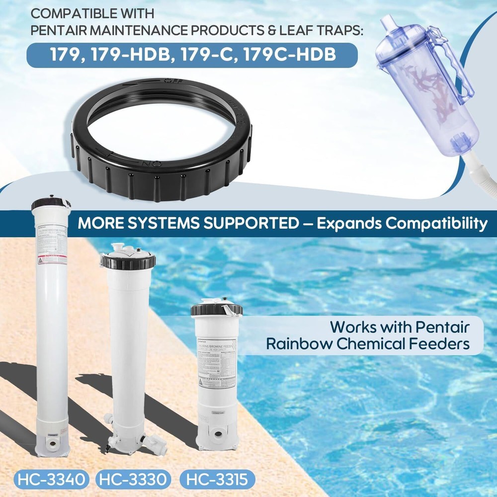 R172214 Lock Ring Replacement for Pentair Rainbow Pool System,for Dynamic Series