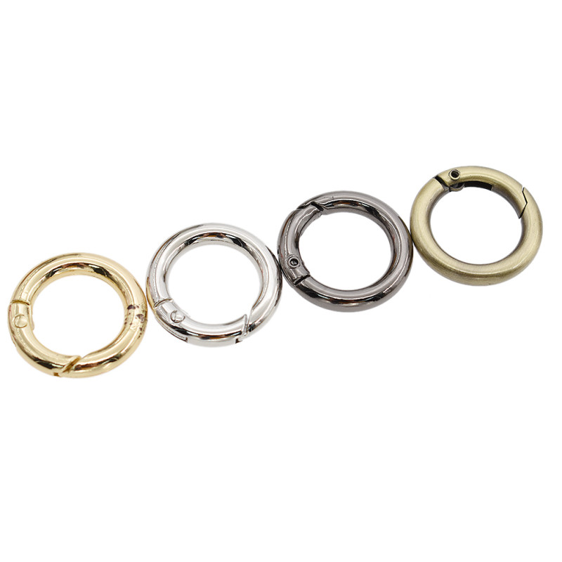 Snap Clip Trigger Spring Gate O Ring Keyring Buckle Bag DIY Decor Accessory 5pcs