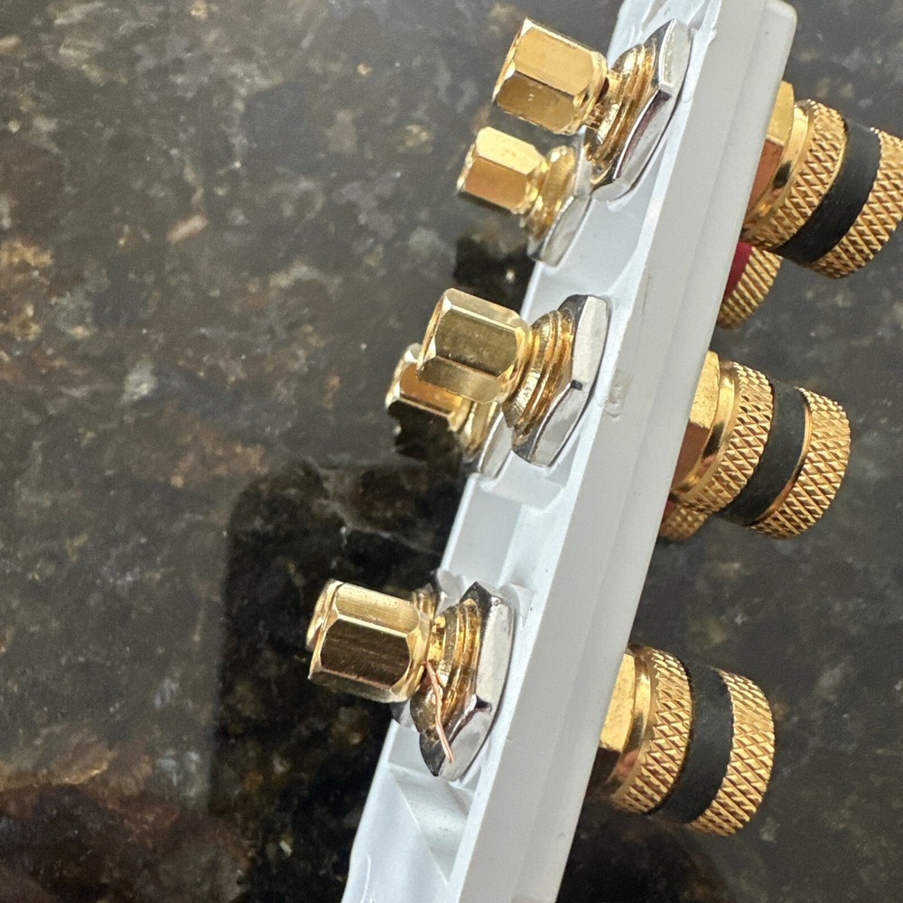 Three Speaker Wall Plate