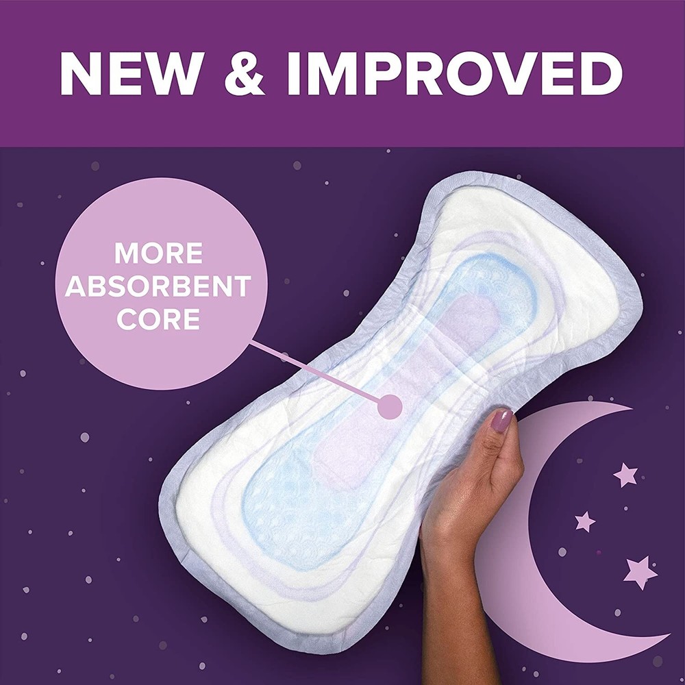 Poise Pads Women's Ultimate - Overnight - Extra Coverage 72 count