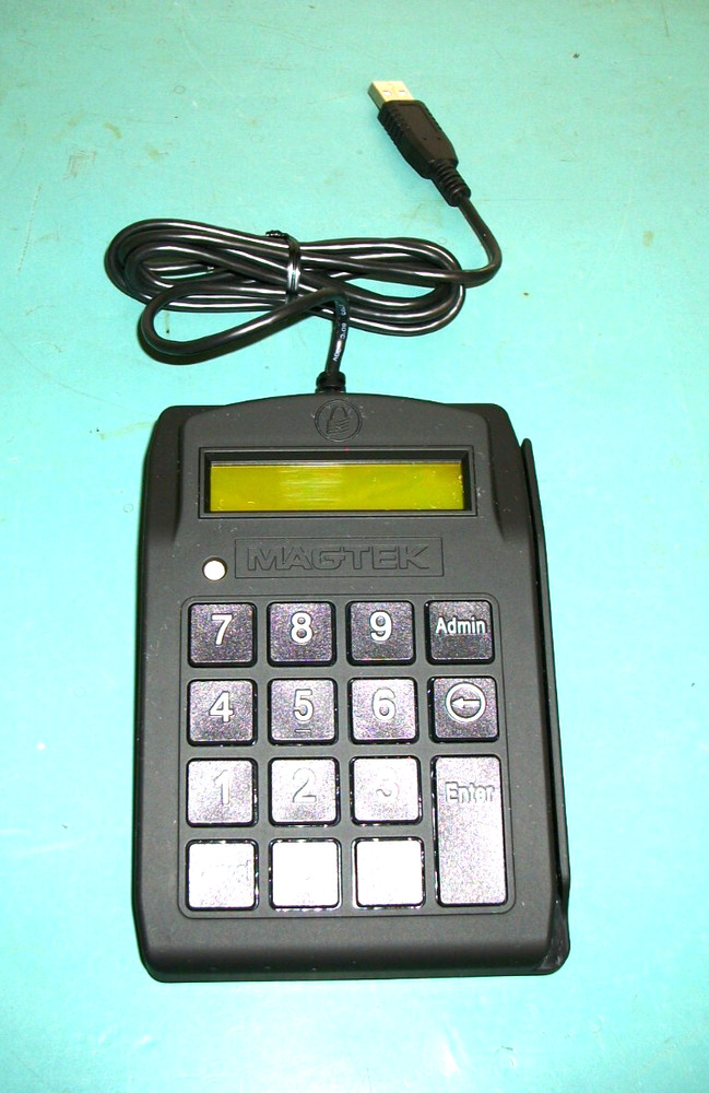 MAGTEK P/N 21087008 Dynapad Card Reader Authenticator Encrypted Keypad w/USB