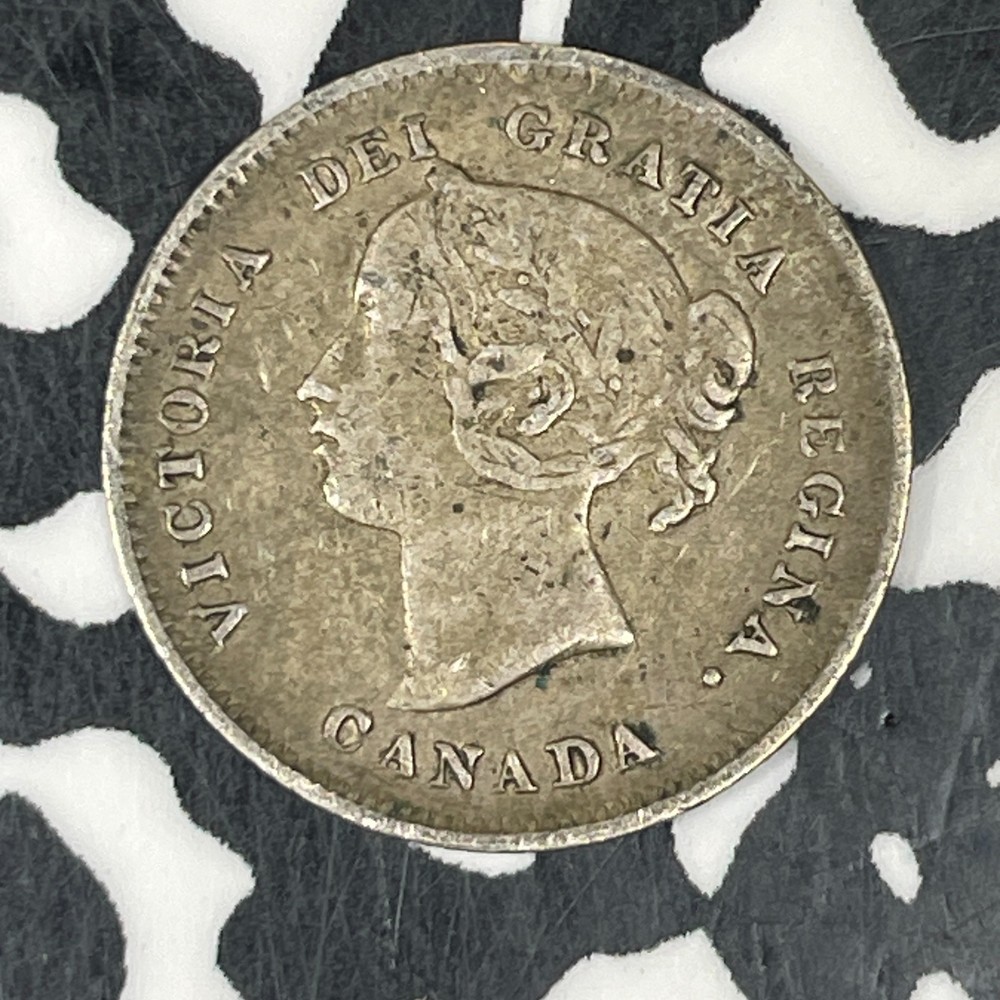 1900 Canada 5 Cents Lot#C8102 Silver! Nice!
