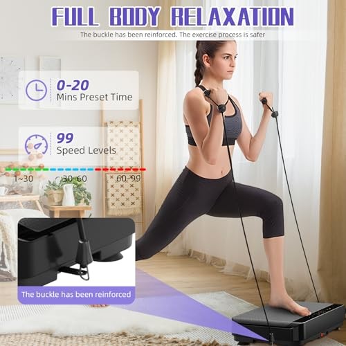 ARTHOOT VIBRATION PLATE EXERCISE MACHINE WITH BLUETOOTH FOR LYMPHATIC DRAINAGE