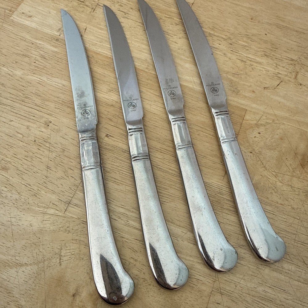 Flatware Lot 4 PFALTZGRAFF PFF33 stainless steak knives Replacement