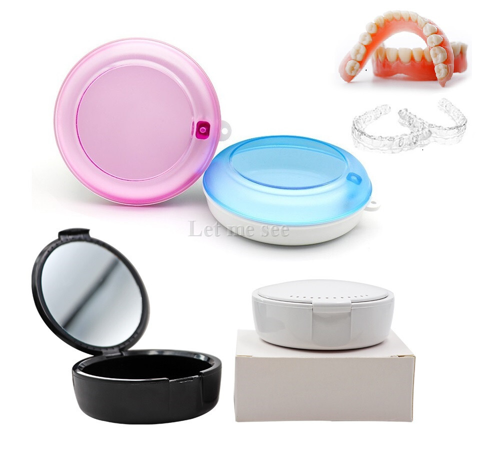 Dental Orthodontic Retainer Storage Boxes Mouthguard Container Case