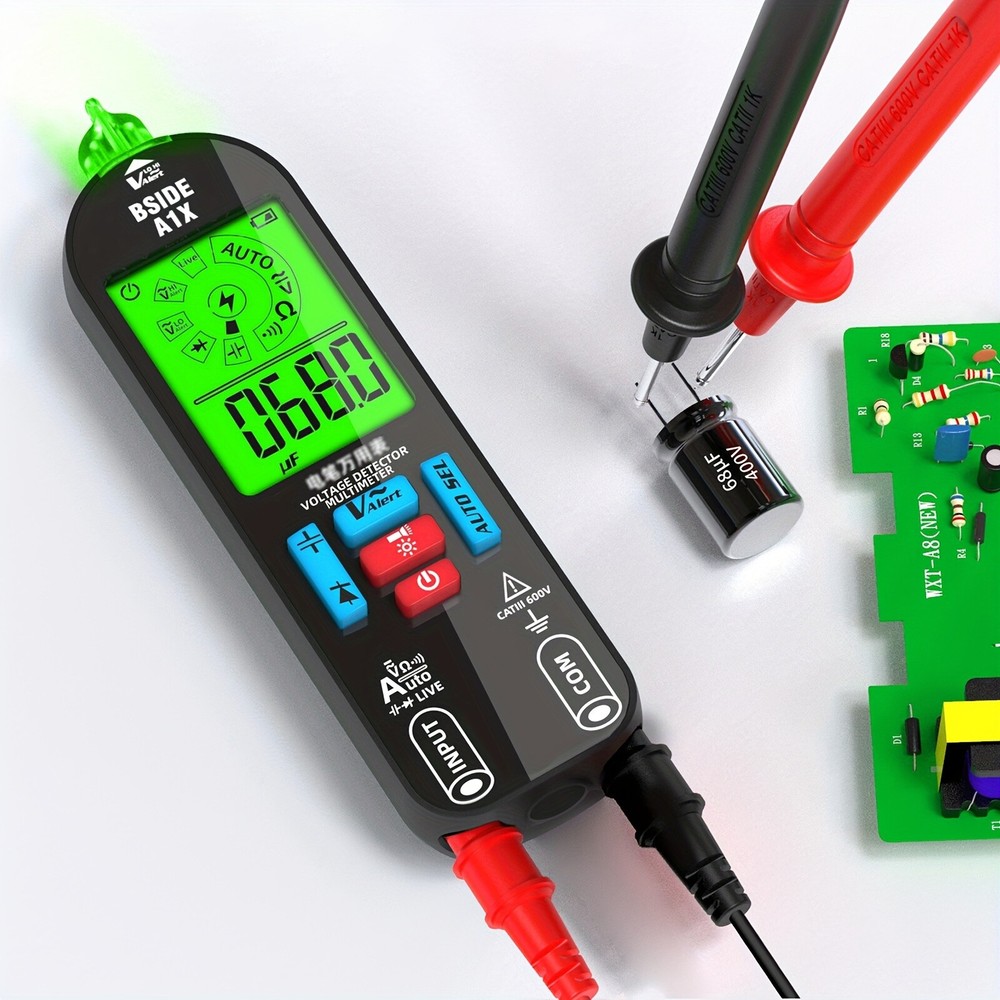 Portable Multimeter LCD Digital Tester Voltage Detector DC/AC Voltage Resistance
