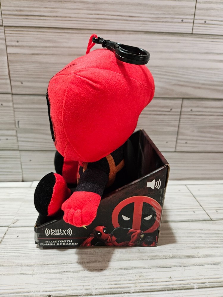 Deadpool Marvel 6" Plush Bluetooth Speaker with Clip Bitty Boomers