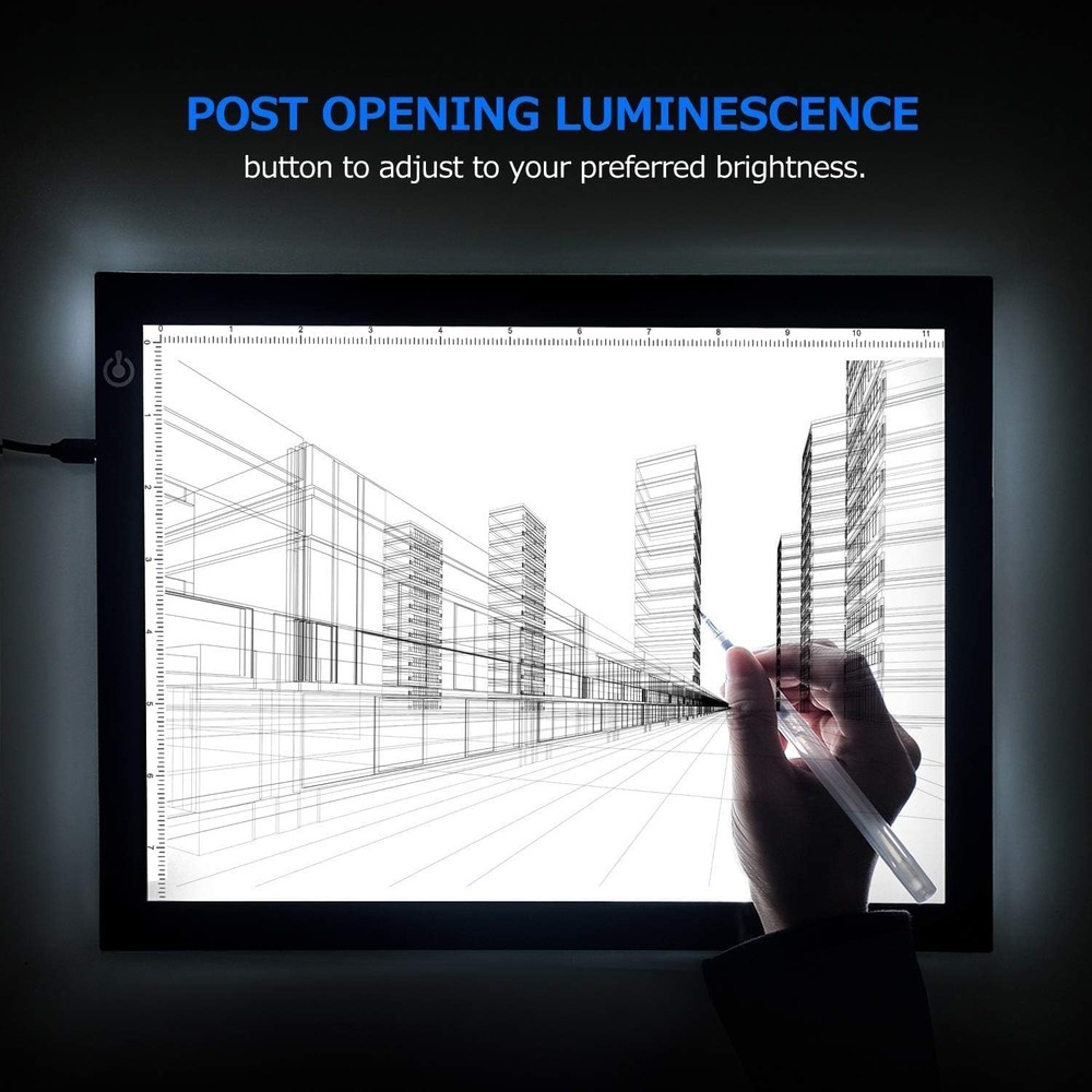Versatile A4 Dimmable LED Tracing Light Pad - Perfect for Sketching & Stenciling