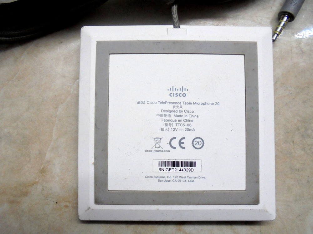 Cisco TelePresence Table Microphone 20 TTC5-06