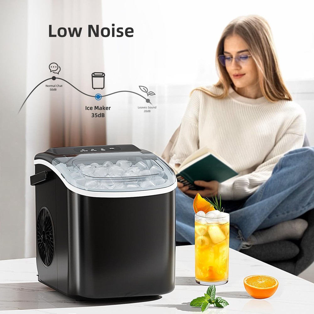 Ice Maker Countertop Portable Machine with Carry Handle 26 lb