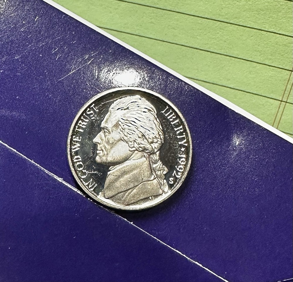 1992 S Proof Jefferson Nickel
