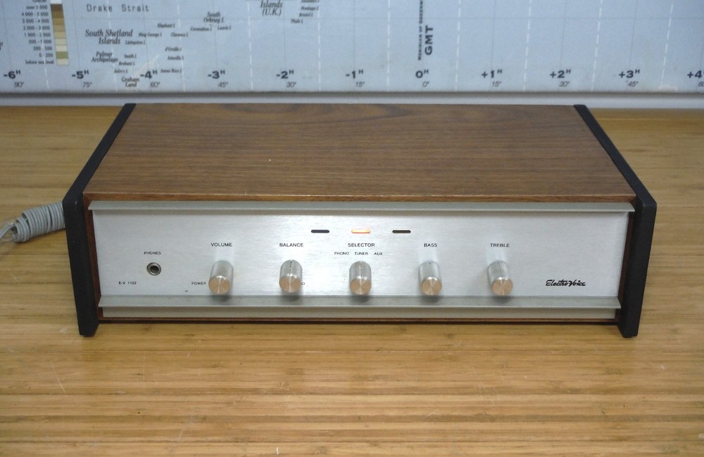 Rare Electro-Voice EV-1122 Integrated Stereo Amplifier Phono input Xclnt Working