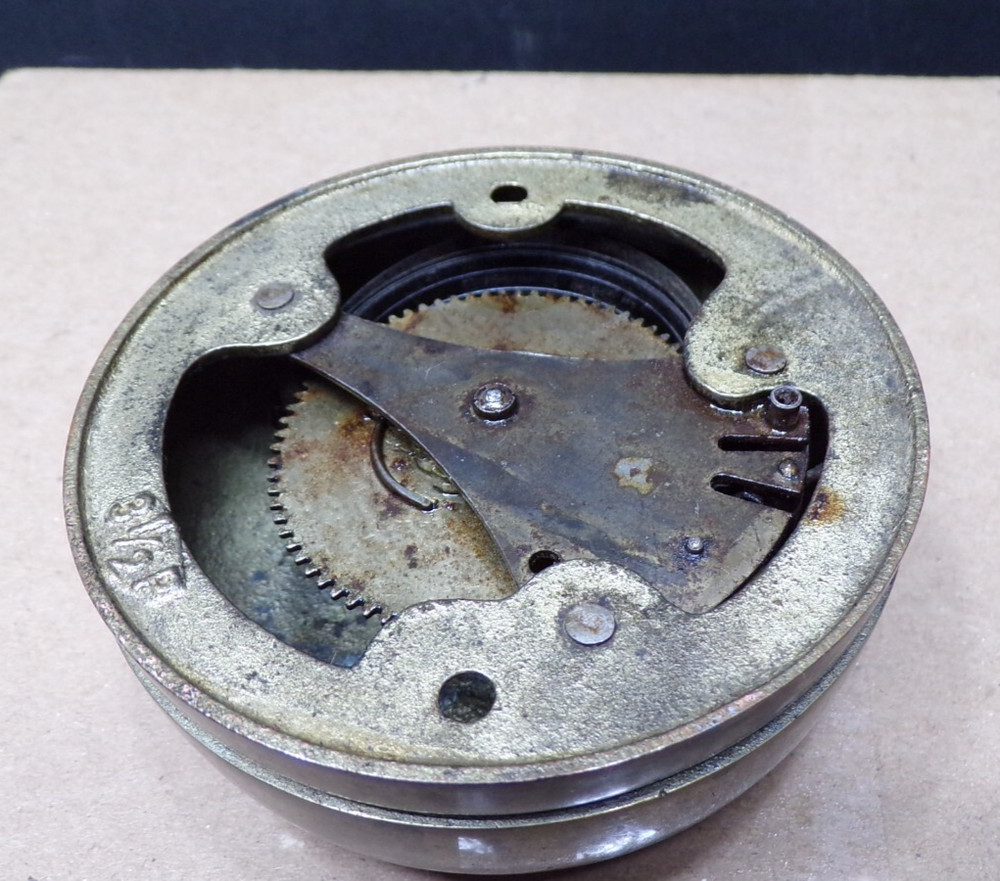 Vintage Wind Up Doorbell,Brass