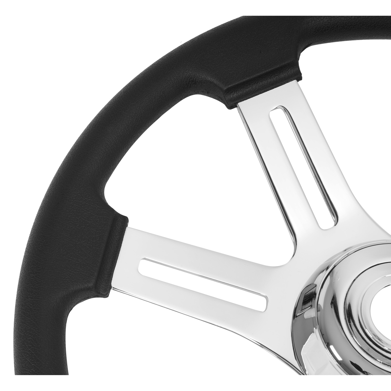 4 Spoke Steering Wheel 18" Black For Freightliner/ Kenworth/ Peterbilt/ Volvo