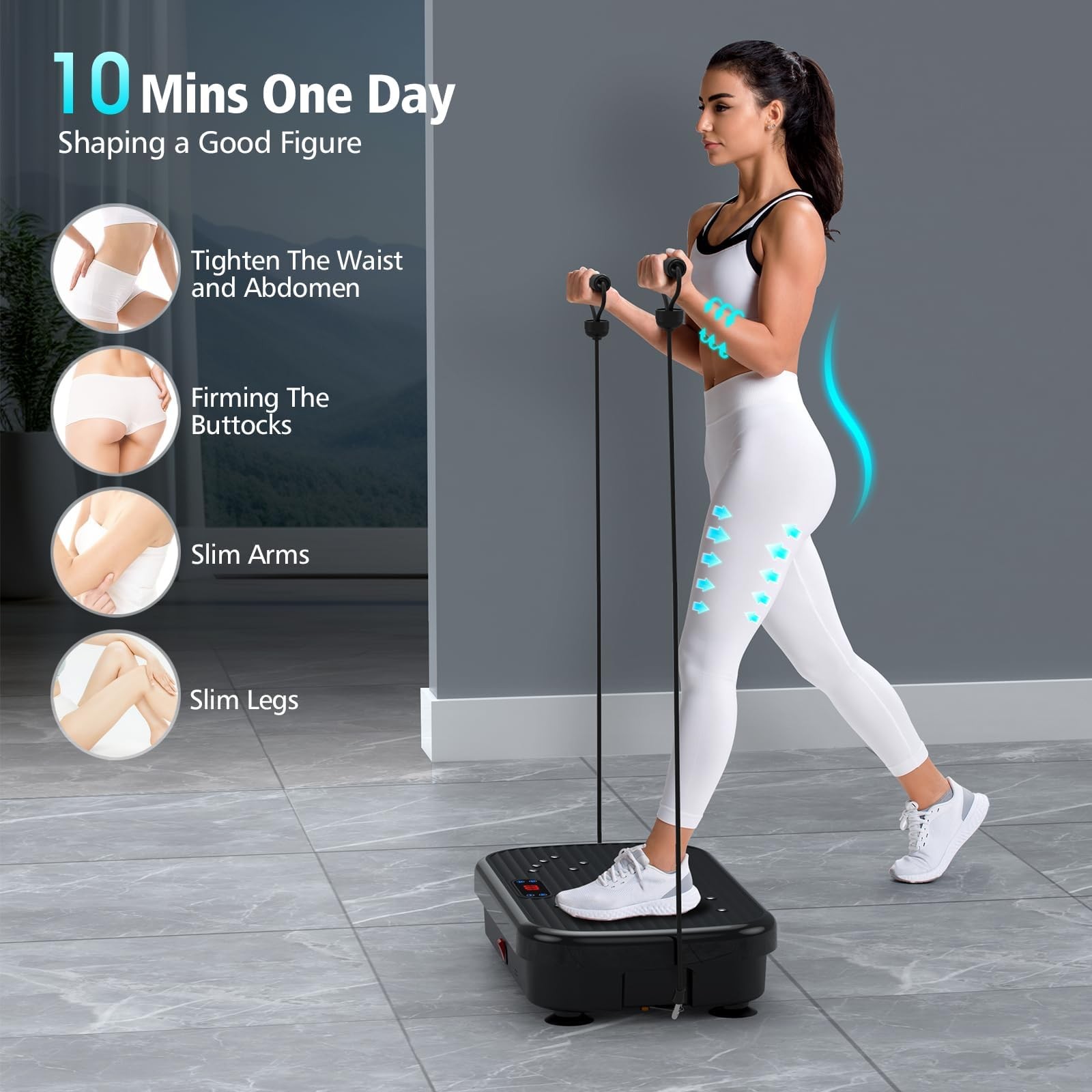 Vibration Plate Exercise Machine, Vibration Plate for Lymphatic Drainage 330 ...