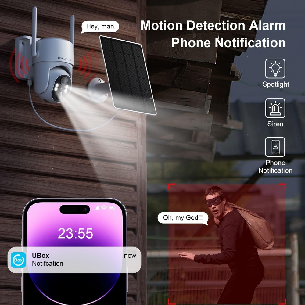 No WIFI Security Camera No Internet Needed, 4G LTE Cellular Security Camera O...