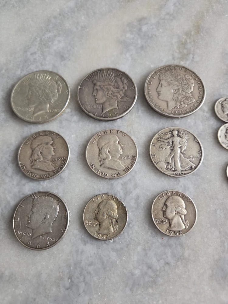 $6.10 Face Value 90% Junk Silver Mixed Lot