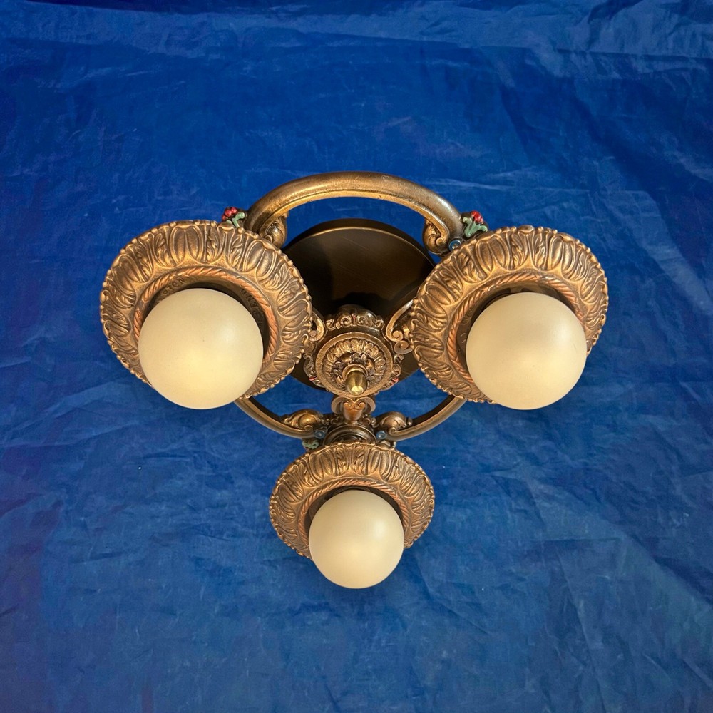 Single Nice Semi Flush Mount Three Socket Fixture 2L