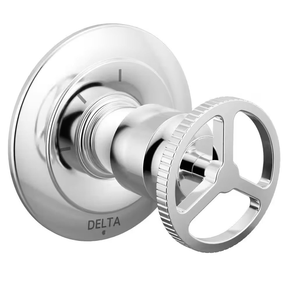 Trinsic Wheel 1-Handle Wall Mount 3-Function Diverter Valve Trim Kit in Chrome (