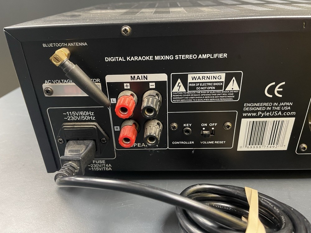 Pyle PMXAKB1000 Karaoke Mixing Stereo Amplifier