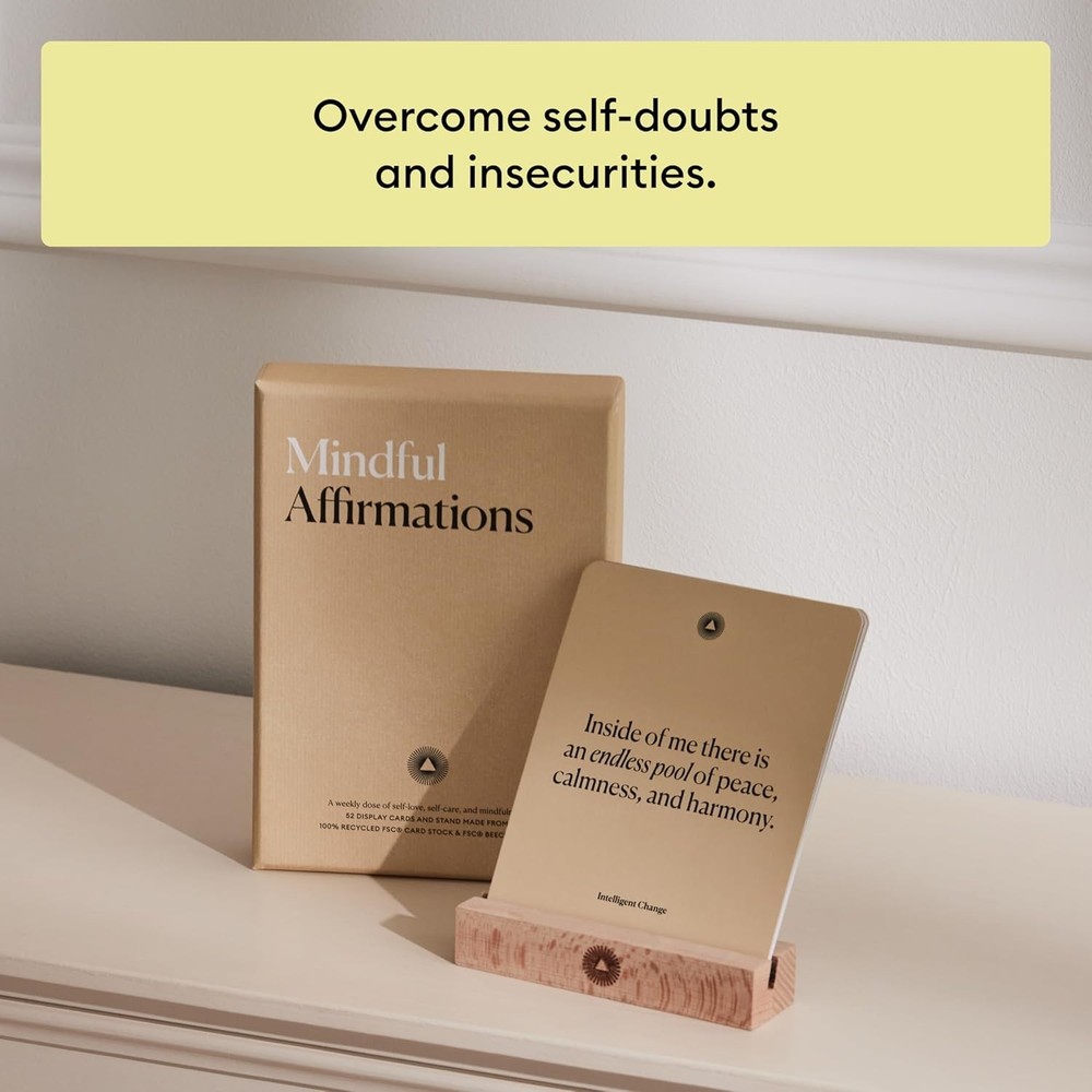 Mindful Affirmation Cards with Stand
