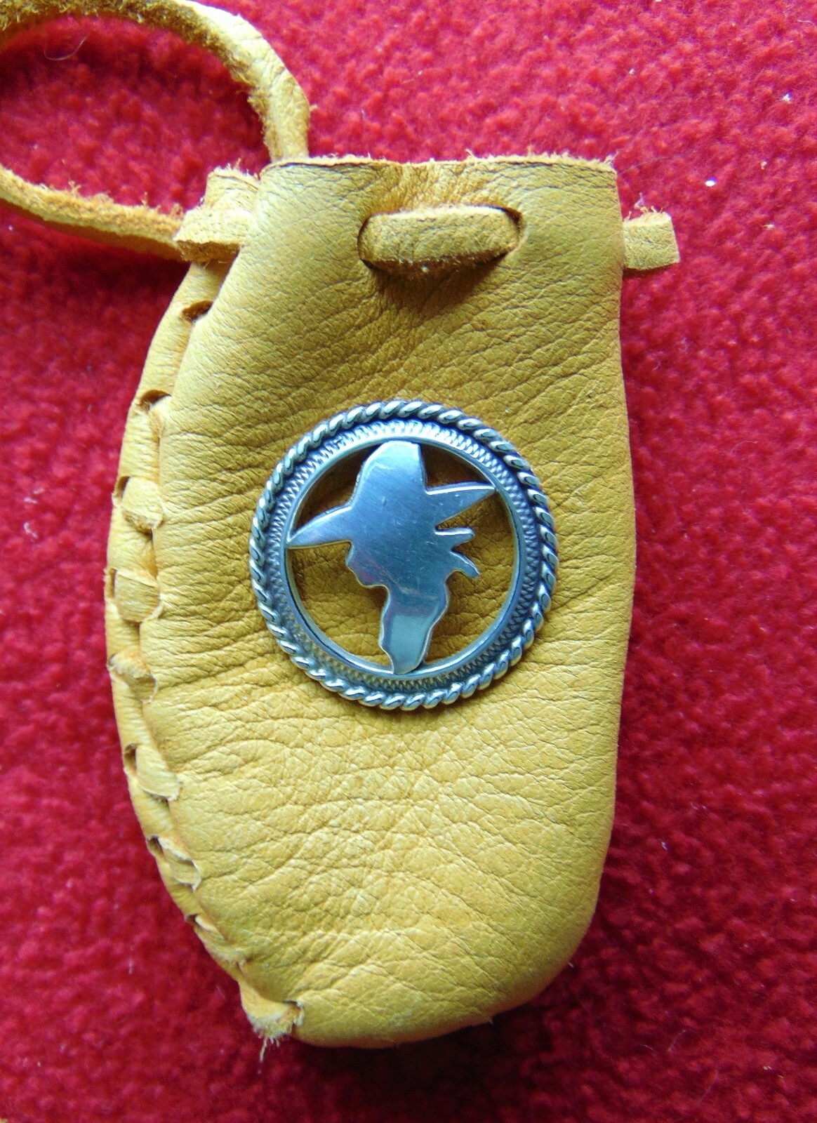 WESTERN COWBOY OR MOUNTAIN MAN OR WOMAN'S NEW LEATHER POSSIBLES BAG ~ & CONCHO