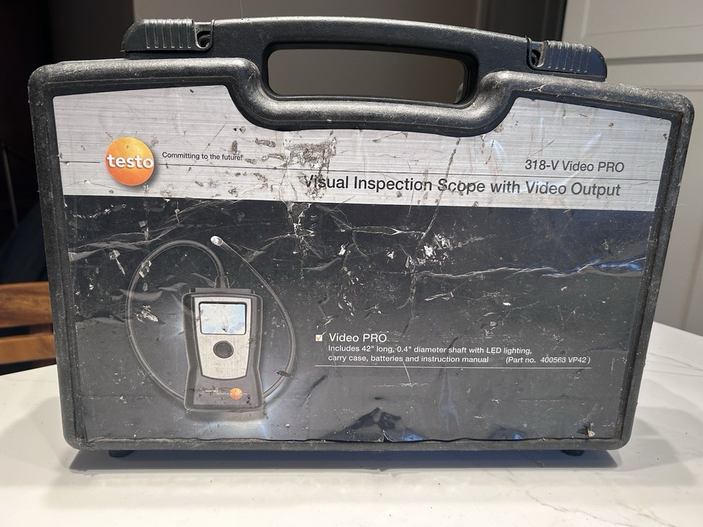 Testo Visual Inspection Scope With Video Output 318-V Video Pro