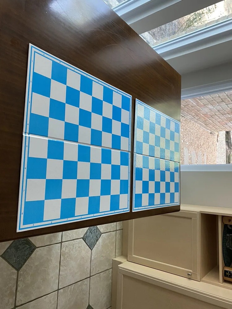 Folding Chessboard or Checkers Boards (2 Boards)