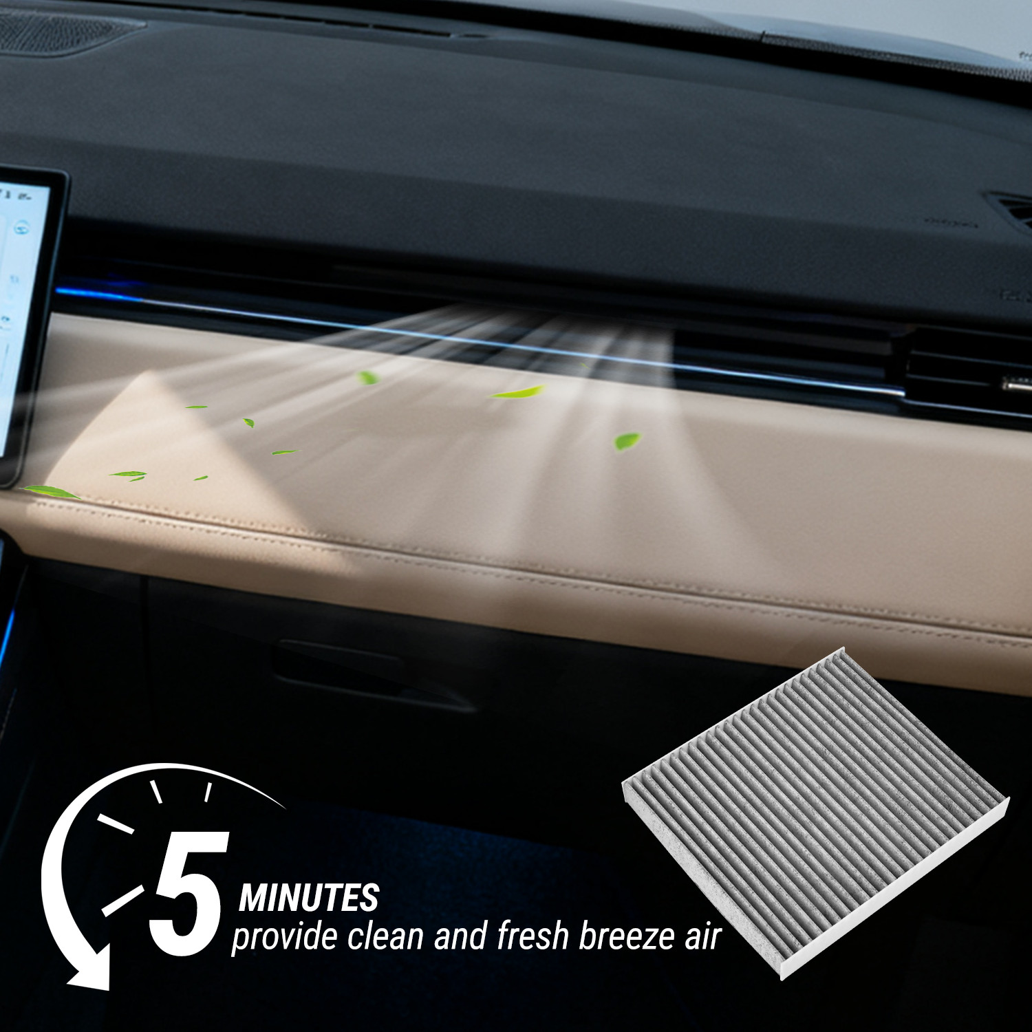 2-Pack CF10743 Cabin Filter for Infiniti EX FX Q50 Q60, Nissan Armada Titan