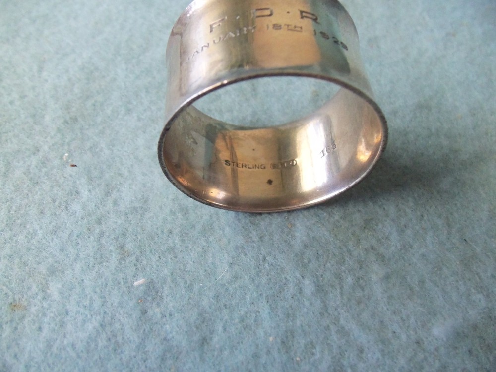 FDR STERLING NAPKIN RING