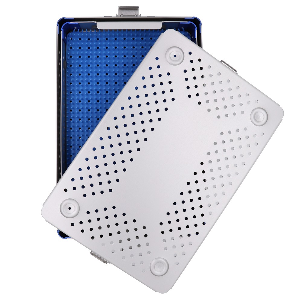 US Sterilization Box Sterilization Tray Case Surgical Instruments Aluminium Box