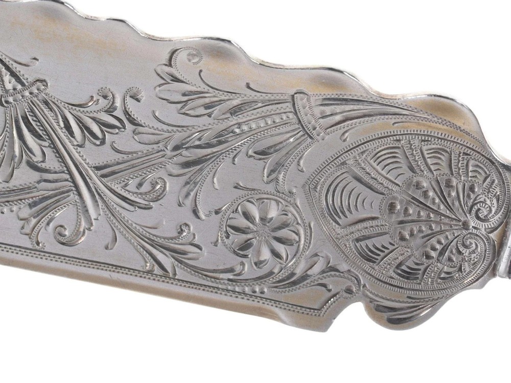 c1890 Gorham St Cloud Solid Bright Cut Ice Cream Slicer