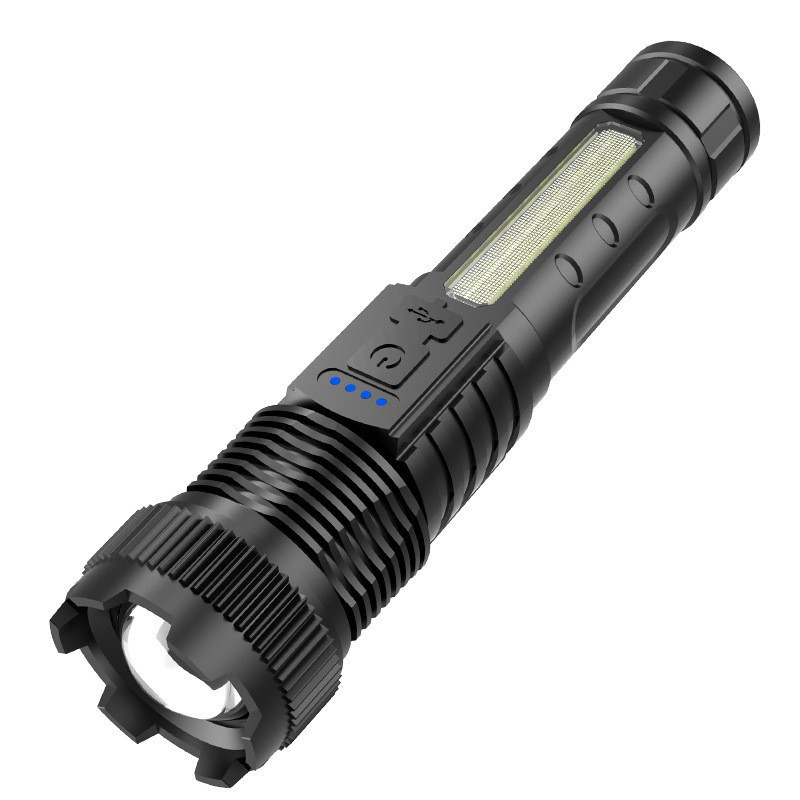 990000000 Lumen Super Bright LED Flashlight Rechargeable Tactical LED Work Light